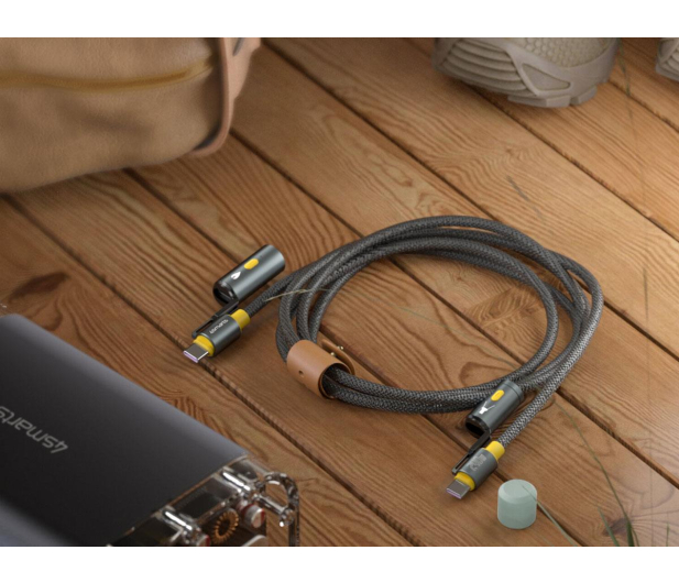4smarts Kabel USB-C Explorer 3w1 240W 1.5m czarny - 1512623 - zdjęcie 2